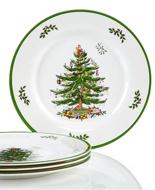 Spode Christmas Tree Melamine Dinner Plate Set Of 4 Reviews Fine China Macy S