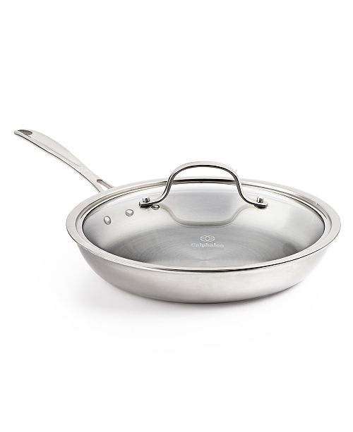 Calphalon Closeout Tri Ply 10 Omelette Pan With Lid Reviews Cookware Kitchen Macy S