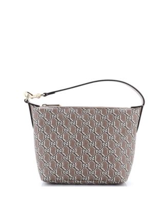 Бывшая в употреблении сумка Gucci Super Mini Ophidia на молнии GG Shadow Coated Canvas коричневого цвета
