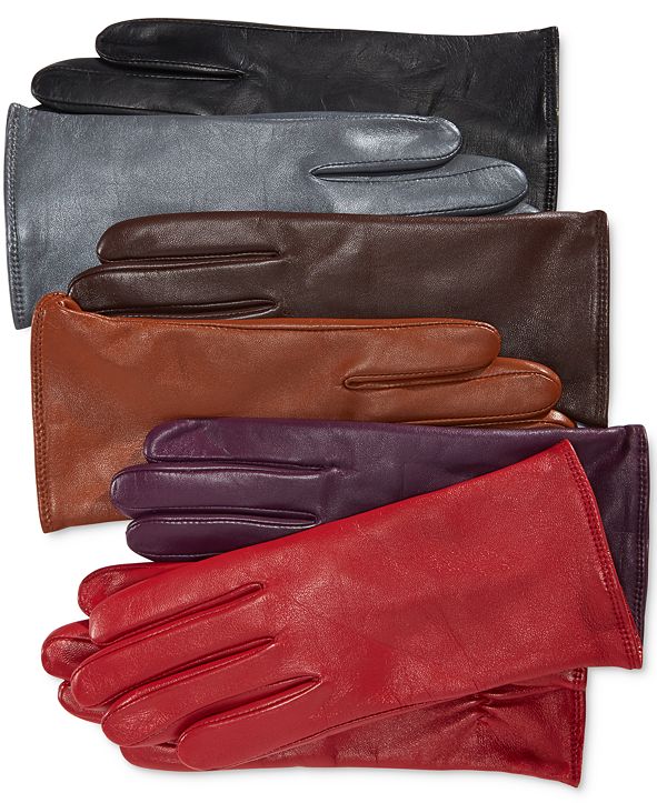 Charter Club Cashmere Lined Leather Tech Gloves, Created for Macy's & Reviews Handbags