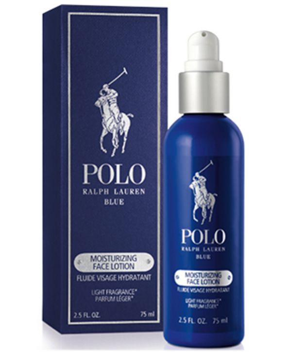 Ralph Lauren Men's Polo Blue Eau de Parfum Face Moisturizer, 2.6 oz ...