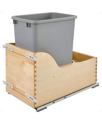 Выдвижное мусорное ведро Rev-A-Shelf с одним выдвижным ящиком для мусора, 4WCSC-1535DM-1, без цвета