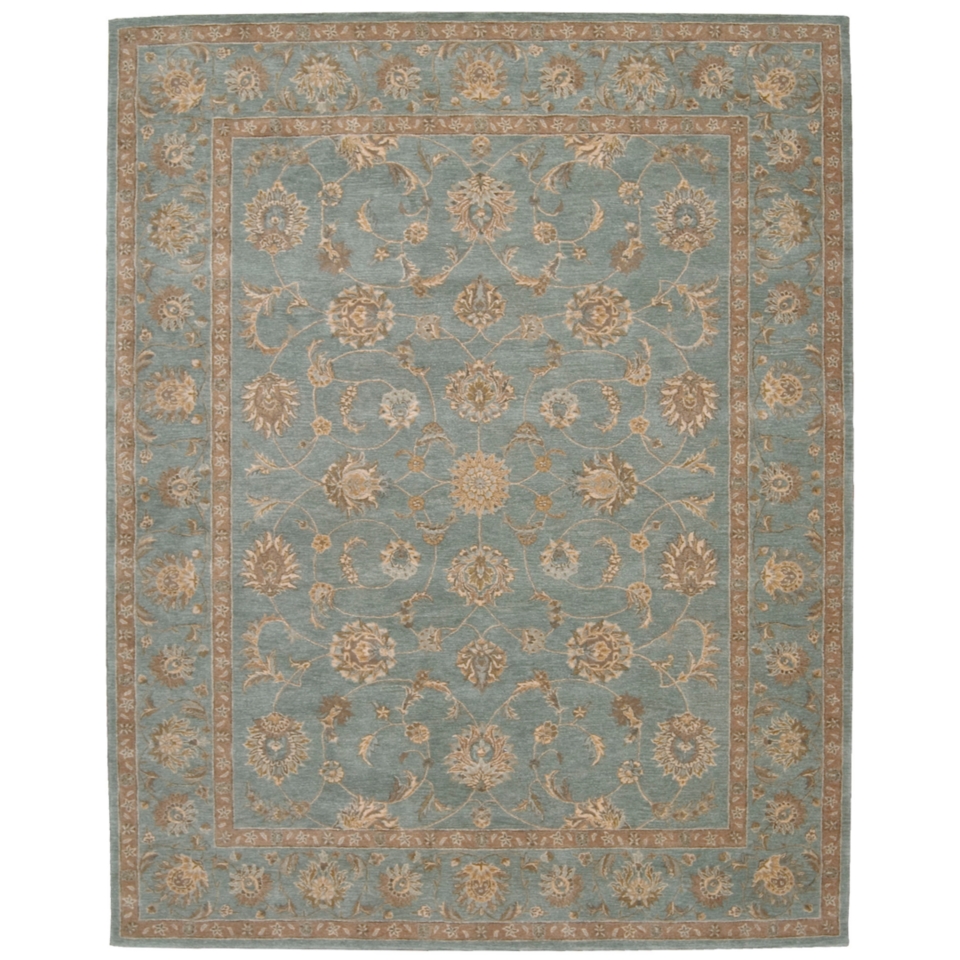 Nourison Area Rug, Hardewick Hall HE15 Aqua 8 6 x 11 6