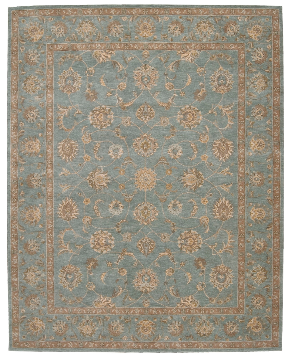 Nourison Area Rug, Hardewick Hall HE15 Aqua 8 6 x 11 6  