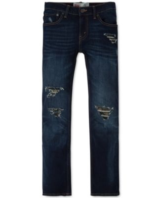 levi's 511 slim fit ripped jeans