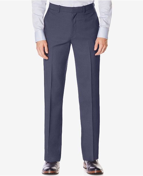 Perry Ellis Portfolio Classic Fit No Iron Nailhead Men S Dress Pants Reviews Pants Men Macy S