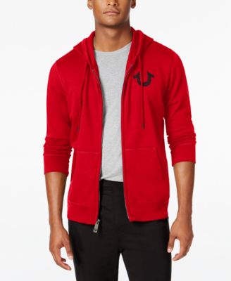 red true religion hoodie mens