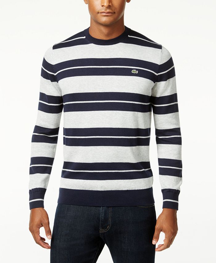 Lacoste Men's Hyrule Striped Sweater & Reviews - Sweaters - Men - Macy's