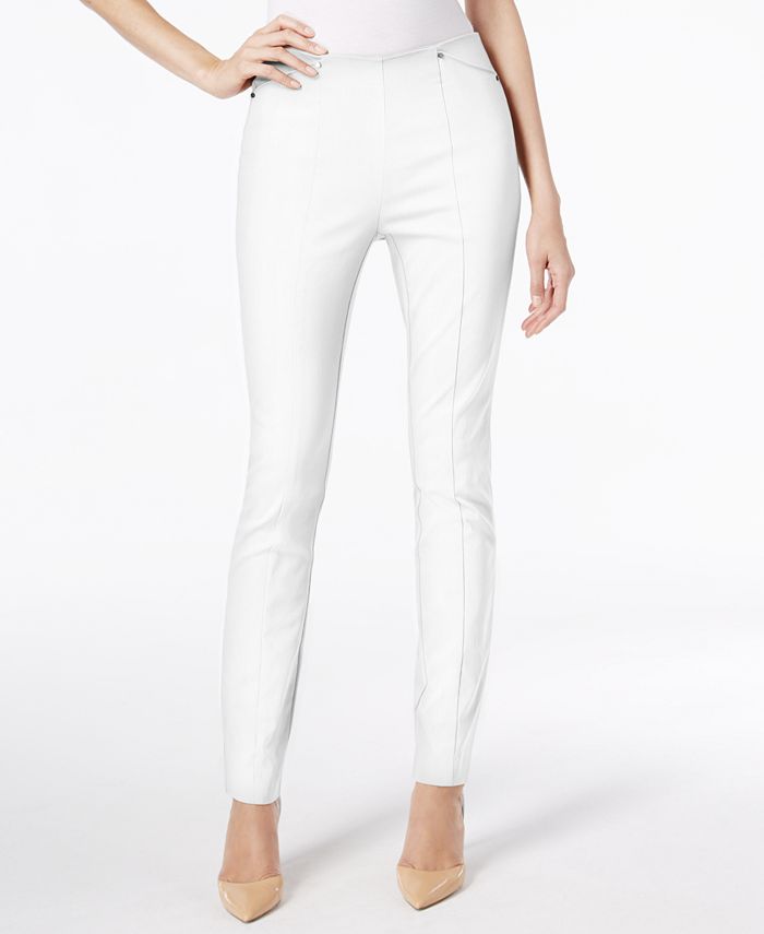 Alfani Petite Pull-On Skinny Ankle Pants, Created for Macy's & Reviews ...