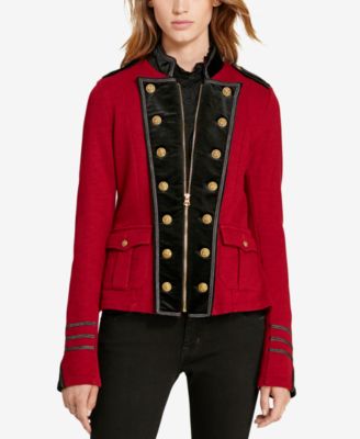 ralph lauren red military jacket