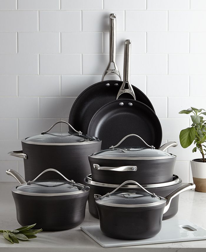 Calphalon Contemporary Nonstick 12-Pc. Cookware Set & Reviews ...