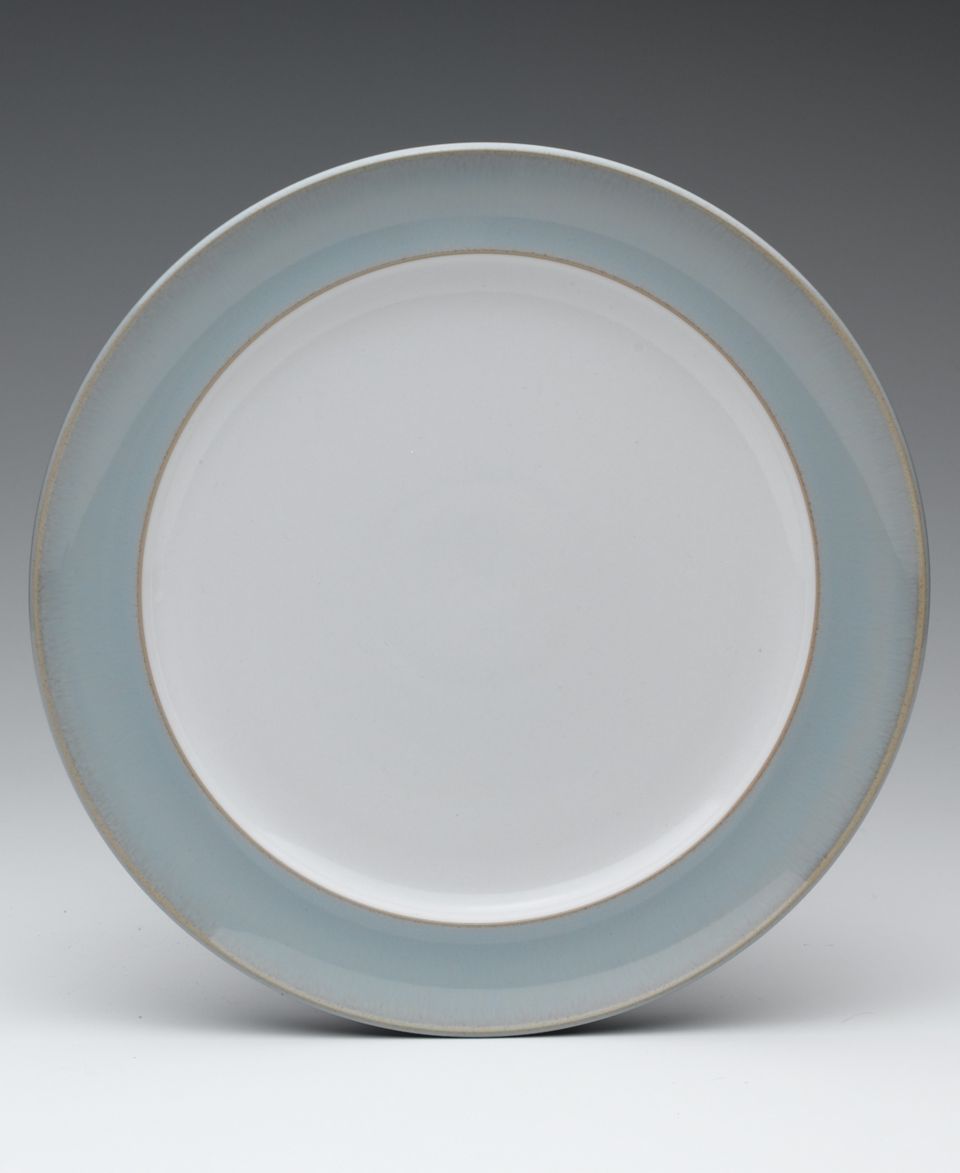 Denby Mist Wide Rimmed Dinner Plate, 11