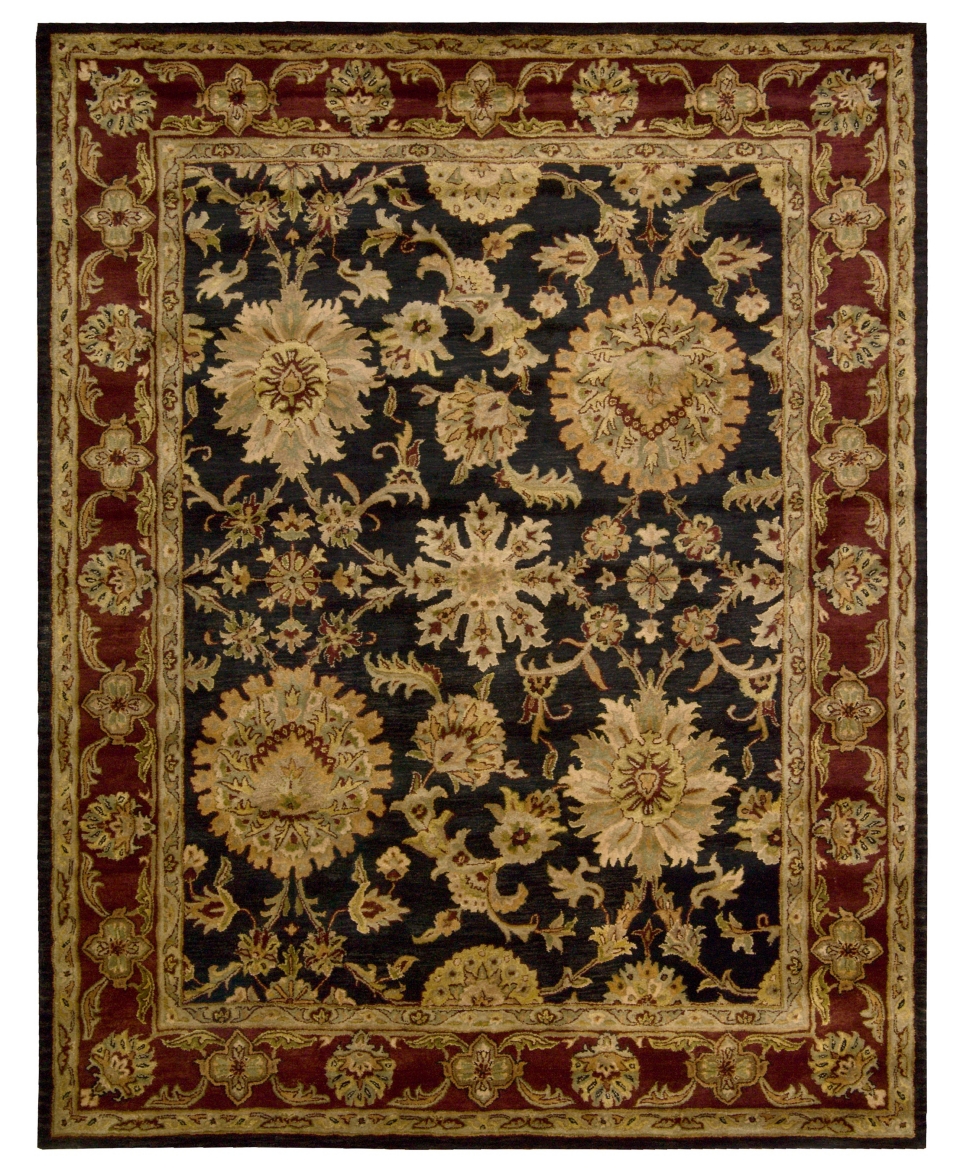 Nourison Rugs, Rajah JA18 Bijar Black   Rugs