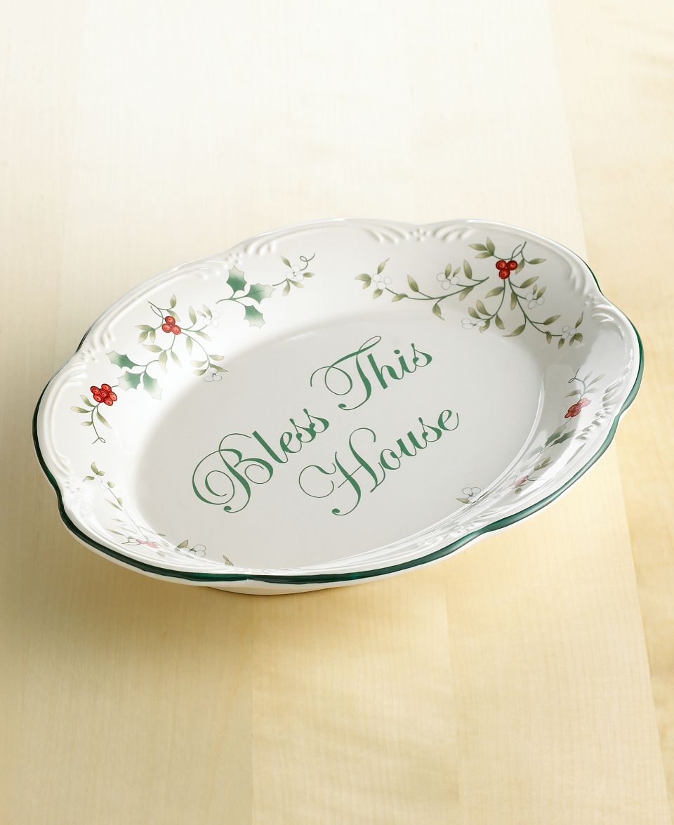 Pfaltzgraff Dinnerware, Winterberry Bless This House Platter