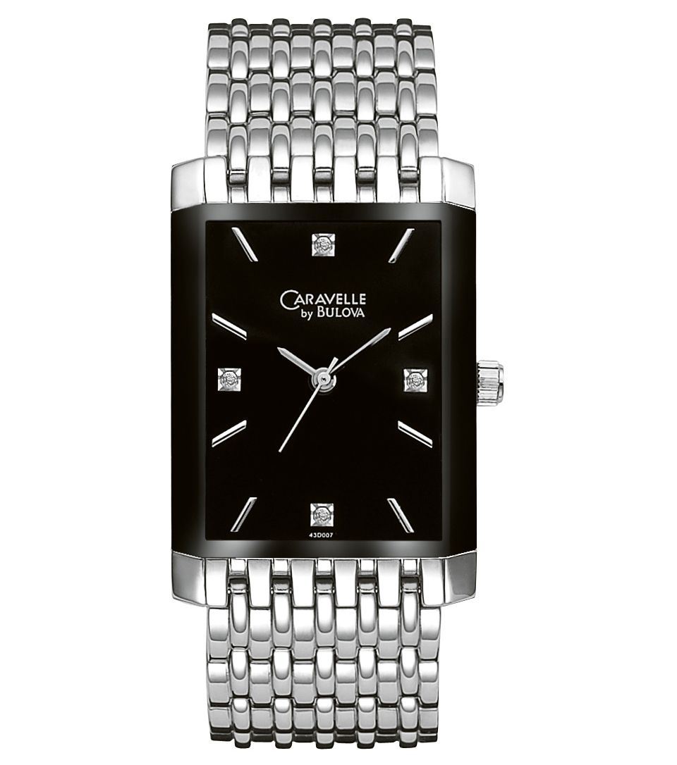 Caravelle by Bulova Watch, Mens Stainless Steel Bracelet 38mm 43A103