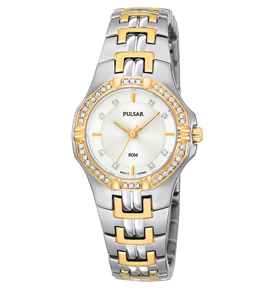 Pulsar Watch, Womens Stainless Steel Bracelet PTC388