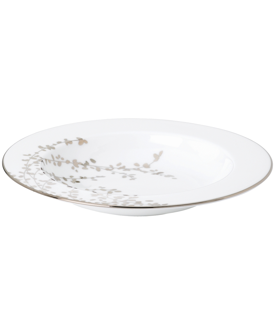 kate spade new york Dinnerware, Gardner Street Platinum Rim Soup Bowl