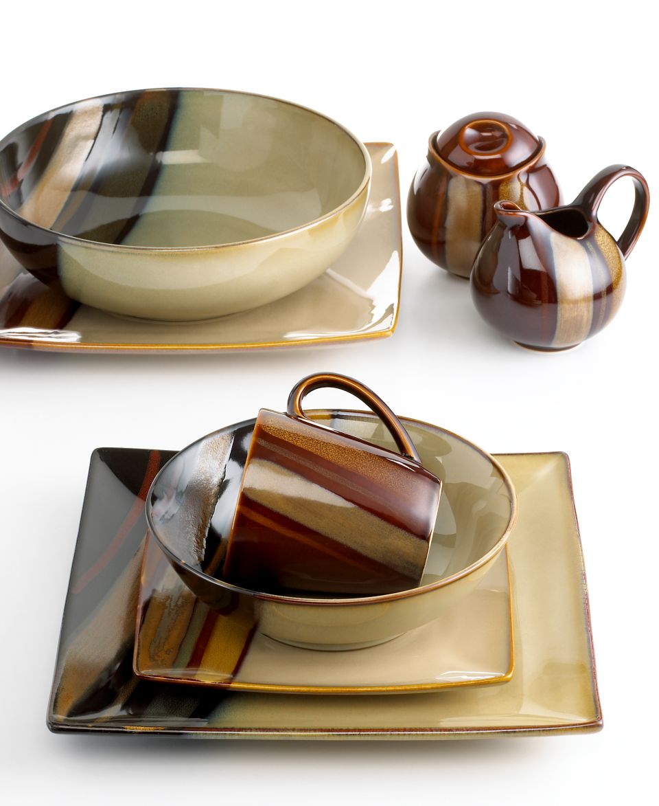 Sango Dinnerware, Elements Brown 16 Piece Set