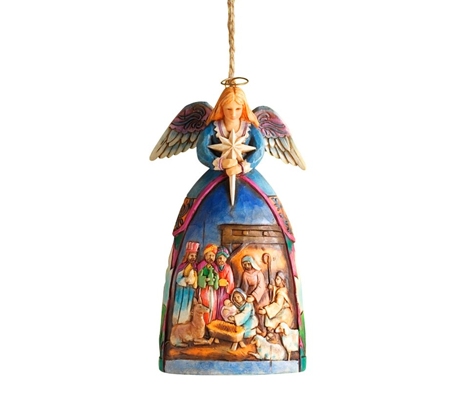 Jim Shore Nativity Cross Ornament   Holiday Lane