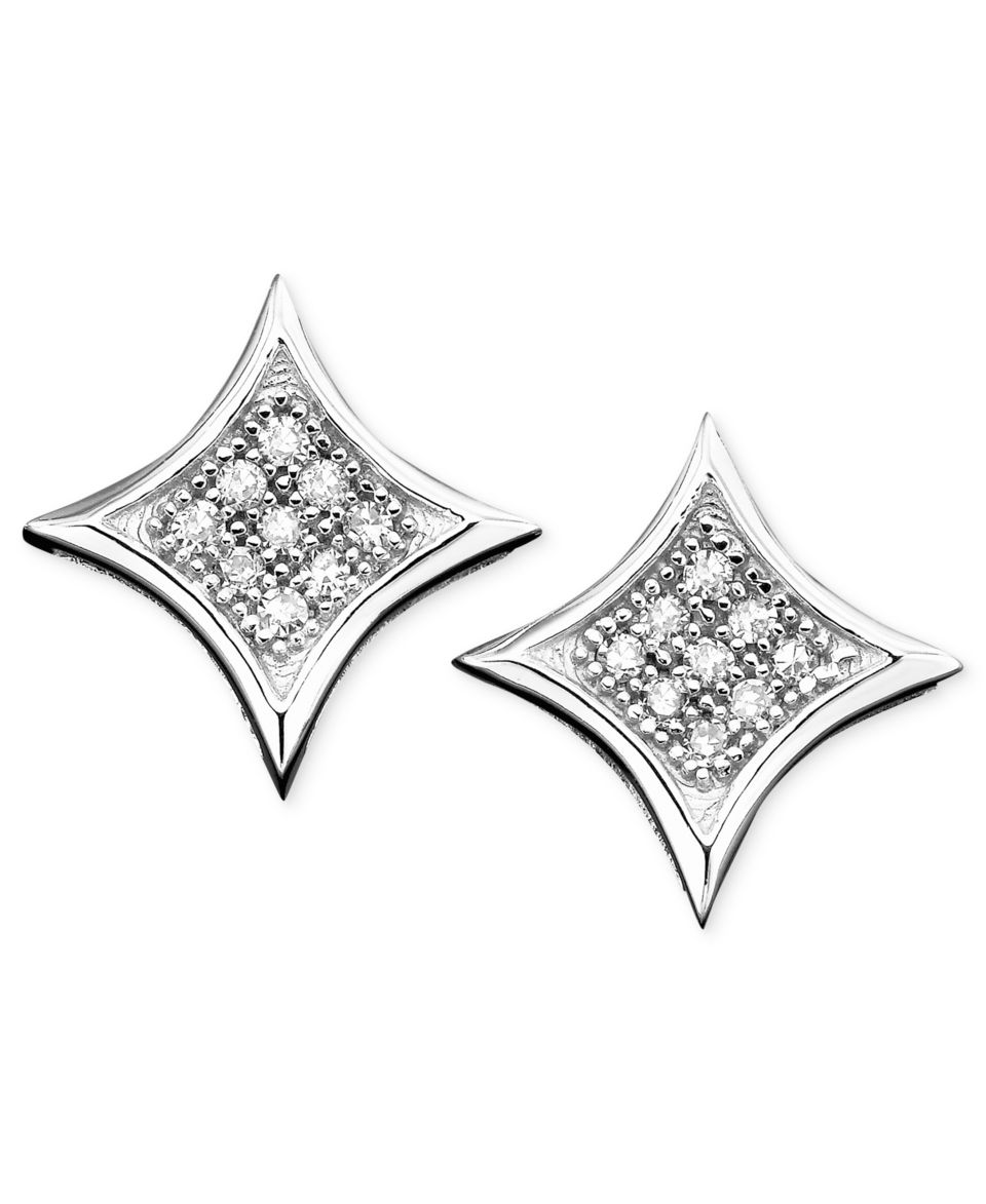 Victoria Townsend 18k Gold Over Sterling Silver Earrings, Diamond