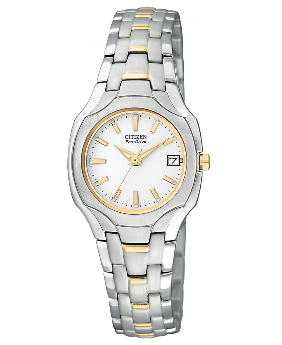 Citizen Watch, Womens Eco Drive Two Tone Stainless Steel Bracelet