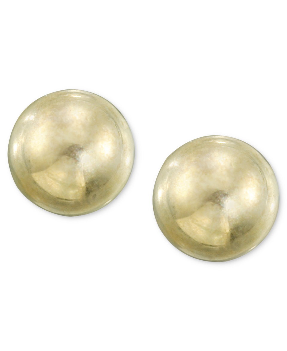 Childrens Earrings, 14k Gold Ball  