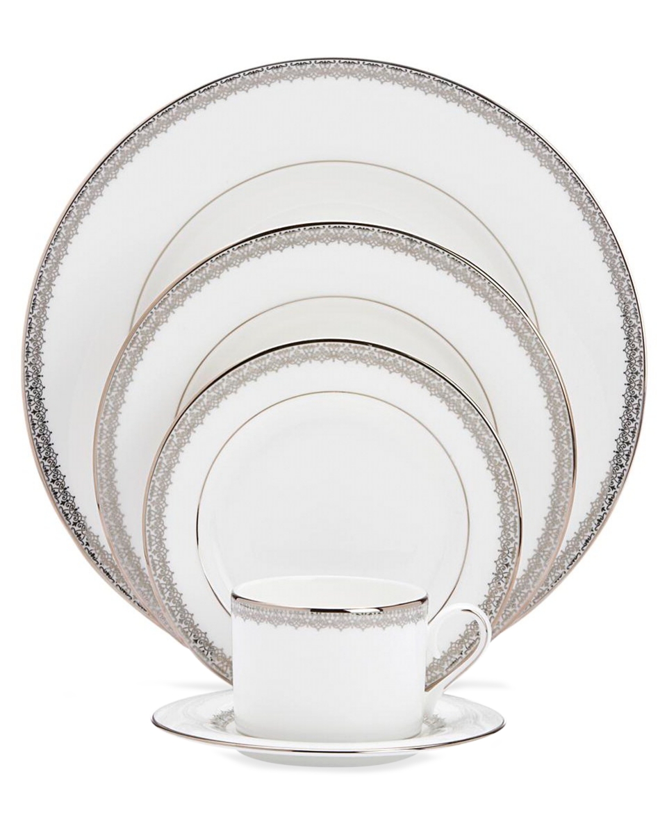 Lenox Dinnerware, Lace Couture 5 Piece Place Setting   Fine China