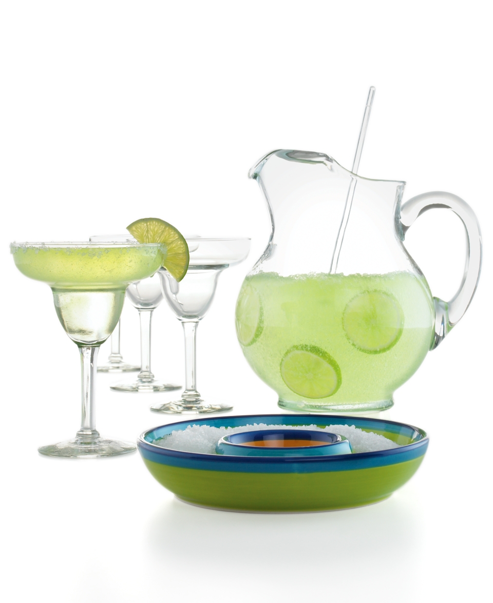 The Cellar Glassware, Margarita 7 Piece Set   Glassware   Dining