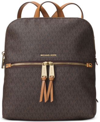 rhea slim pebble leather backpack