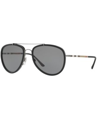 burberry polarized aviator sunglasses