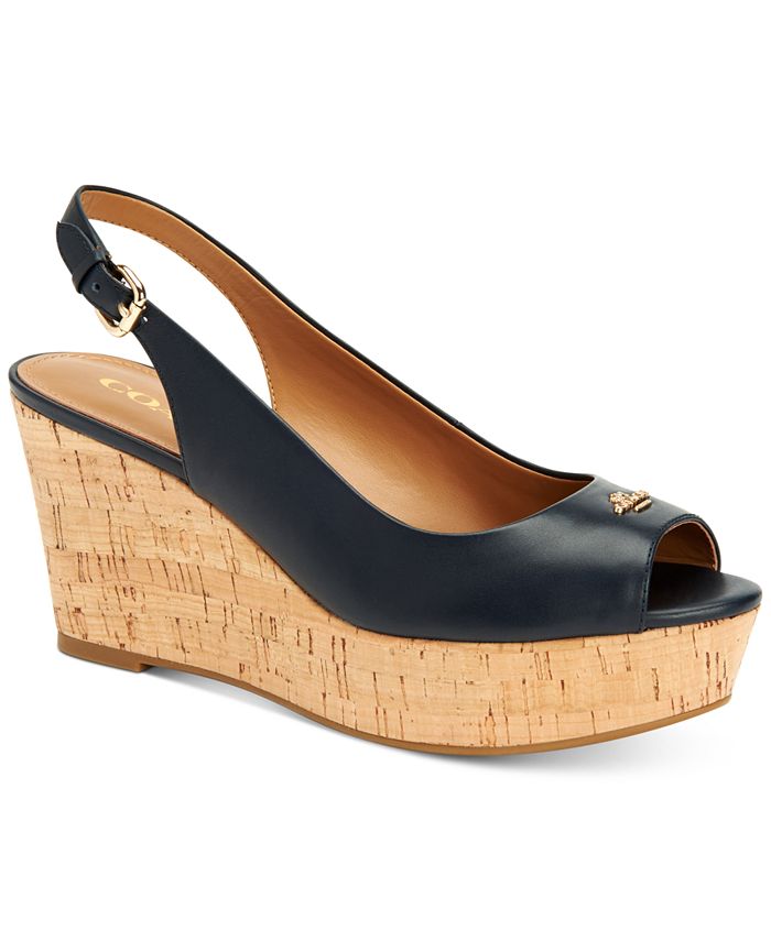 COACH Ferry Platform Wedges & Reviews Wedges Shoes Macy's