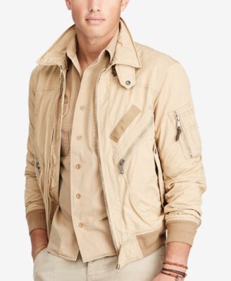 macy's polo leather jacket