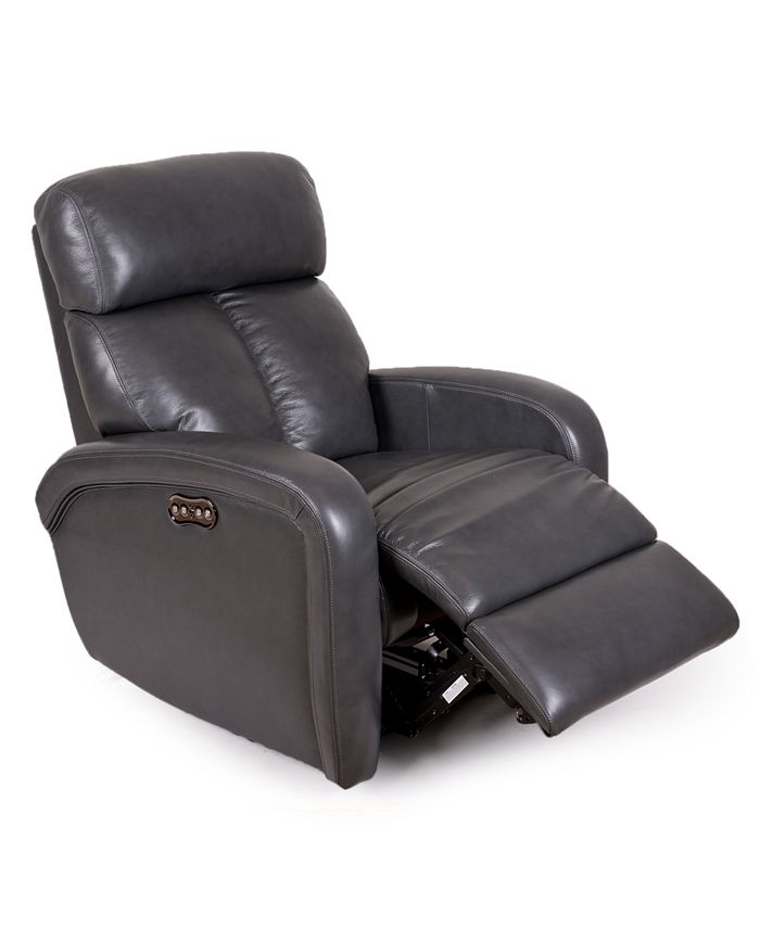 Furniture Criss Leather Power Recliner With Power Headrest And Usb Power Outlet Reviews Furniture Macy S