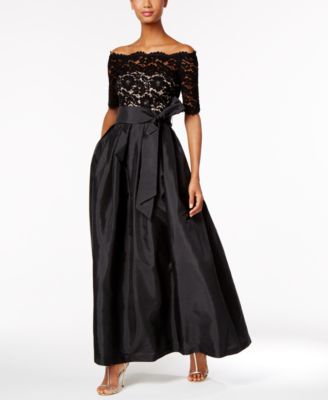 vince camuto black lace dress