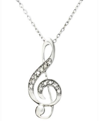 tiffany musical note necklace