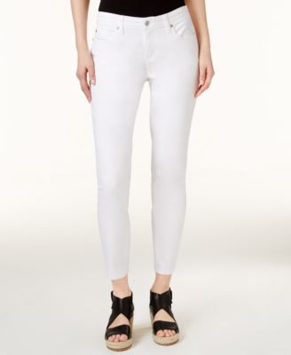 petite white skinny jeans