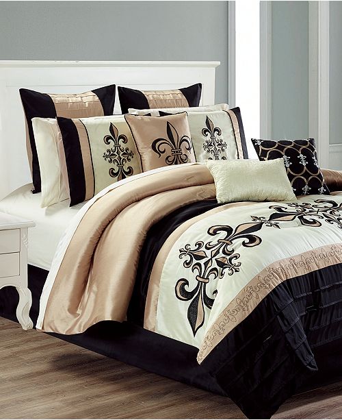 Hallmart Collectibles Closeout Broussard 14 Pc King Comforter Set Reviews Bed In A Bag Bed Bath Macy S