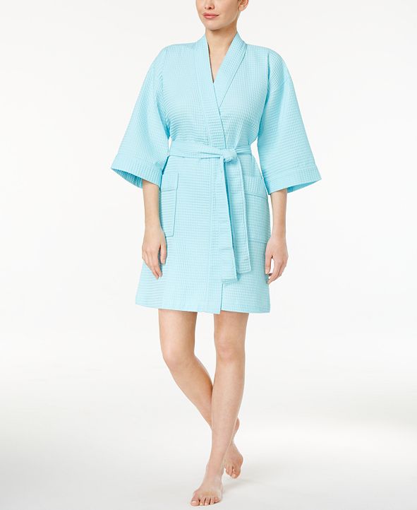 Charter Club Short Spa Waffle Robe, Created for Macy's & Reviews Bras