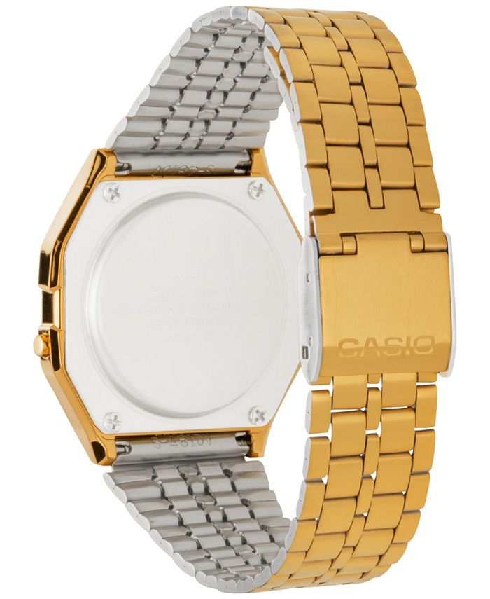 casio gold tone digital watch