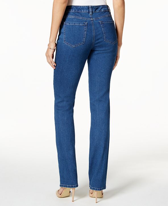 Charter Club Petite Lexington Straight-Leg Jeans, Created for Macy's ...