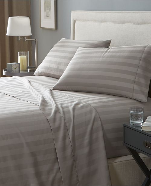 Charter Club Stripe Open Stock Sheets 550 Thread Count 100 Supima Cotton Created For Macy S Reviews Sheets Pillowcases Bed Bath Macy S