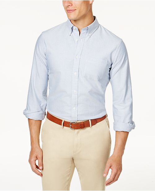 Brooks Brothers Men S Oxford Slim Fit Shirt Reviews Casual Button Down Shirts Men Macy S