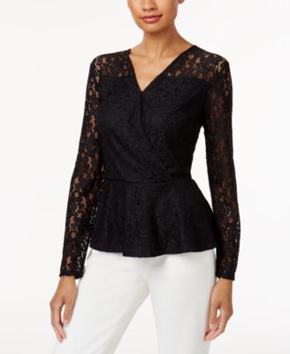 macys womens lace tops