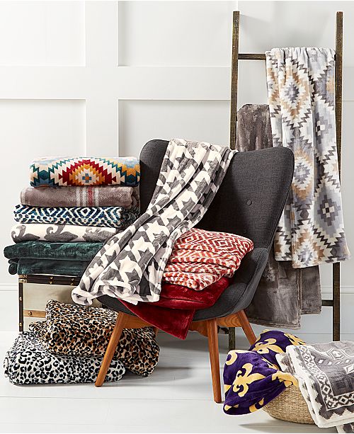 Charter Club Closeout Cozy Plush Throw Created For Macy S Reviews Blankets Throws Bed Bath Macy S