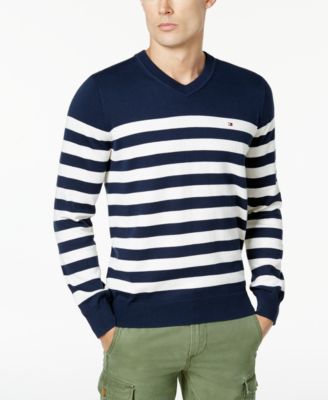 tommy hilfiger v neck jumper mens