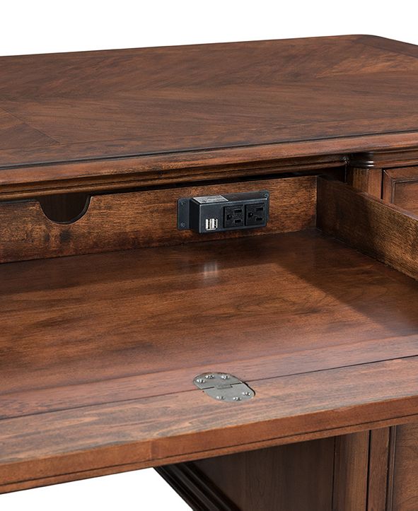 Furniture Clinton Hill Cherry Home Office Executive Desk & Reviews