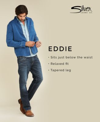 mens silver eddie jeans