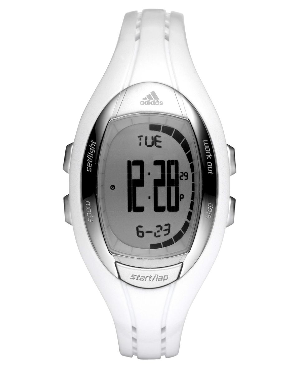 Converse Watch, Womens Digital Understatement White Silicone Strap