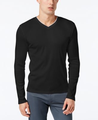 calvin klein men's long sleeve t shirts