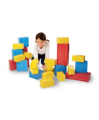 MELISSA & DOUG - Mattoncini In Cartone Extra Spesso - 24 Blocchi In 3